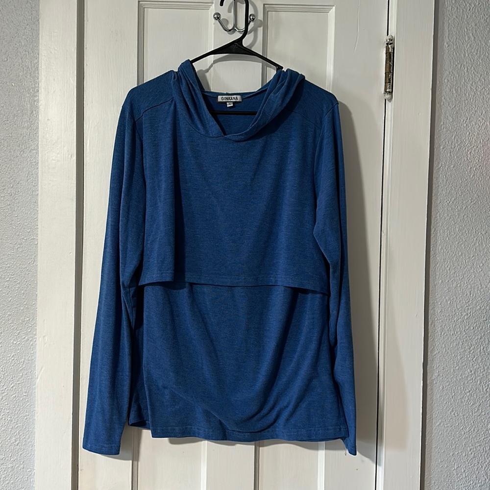 Women’s long sleeve nursing, breastfeeding hoodie